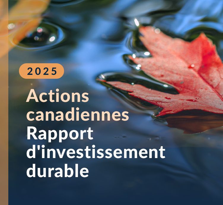 Image pour Actions canadiennes – Rapport d’investissement durable 2025