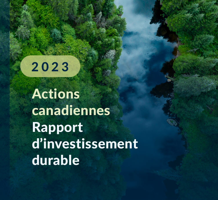 Actions canadiennes – Rapport d’investissement durable 2023 à propos de Actions canadiennes – Rapport d’investissement durable 2023