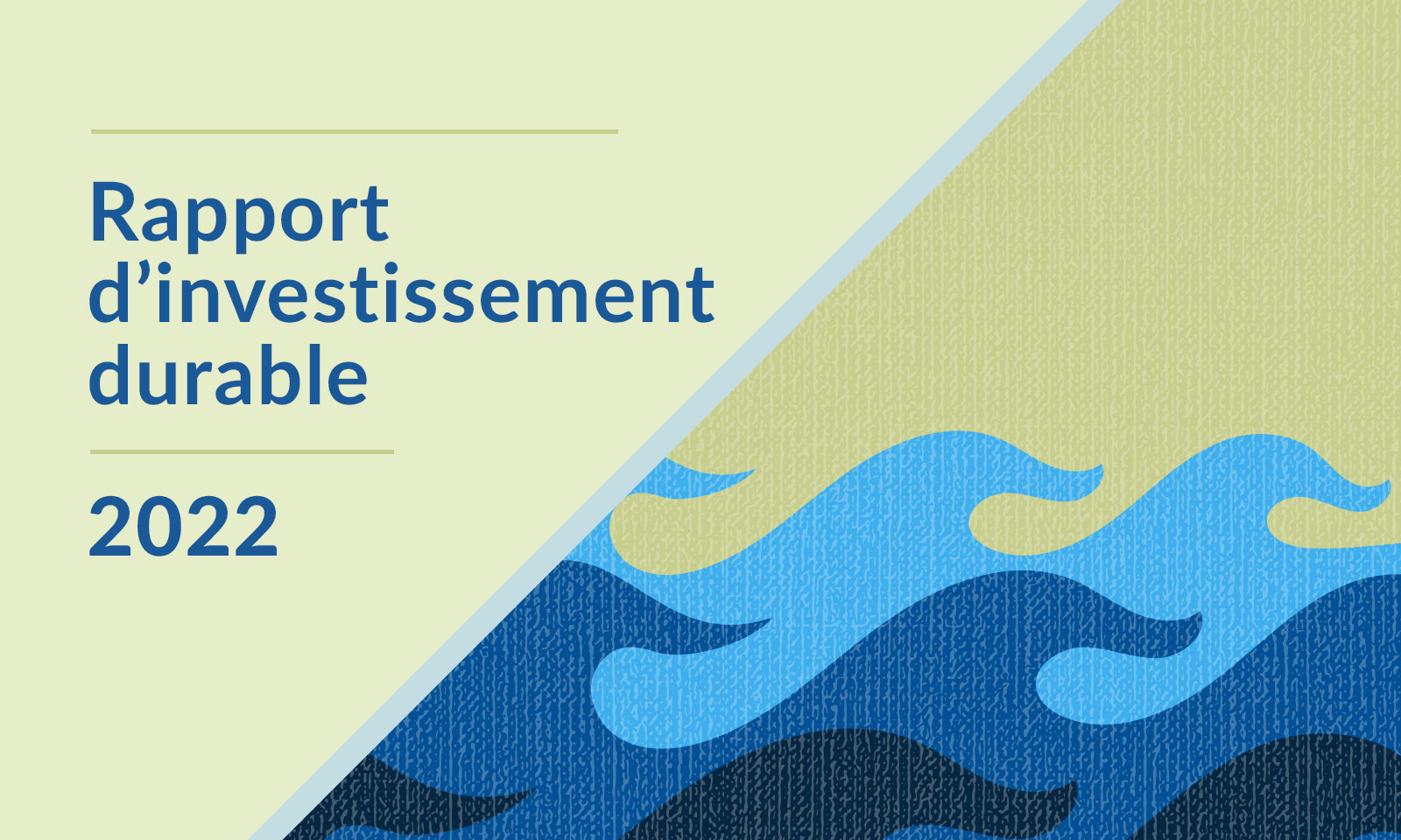 Image for Rapport d&rsquo;investissement durable 2022
